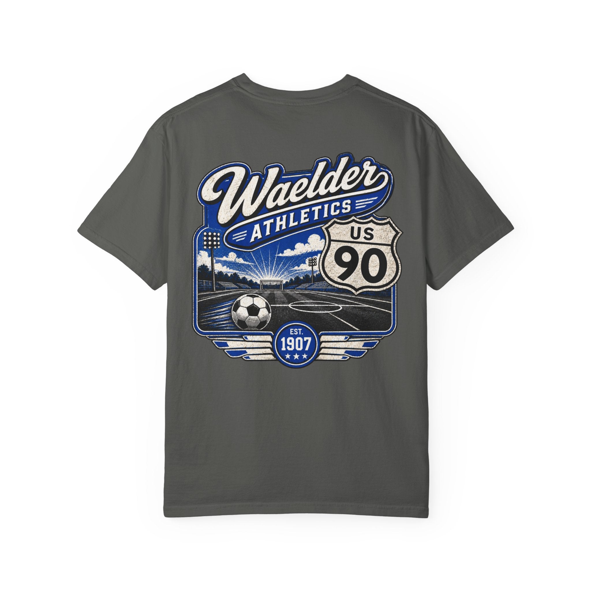 Waelder Route 90 Vintage Athletics T-Shirt | 1907 Collection