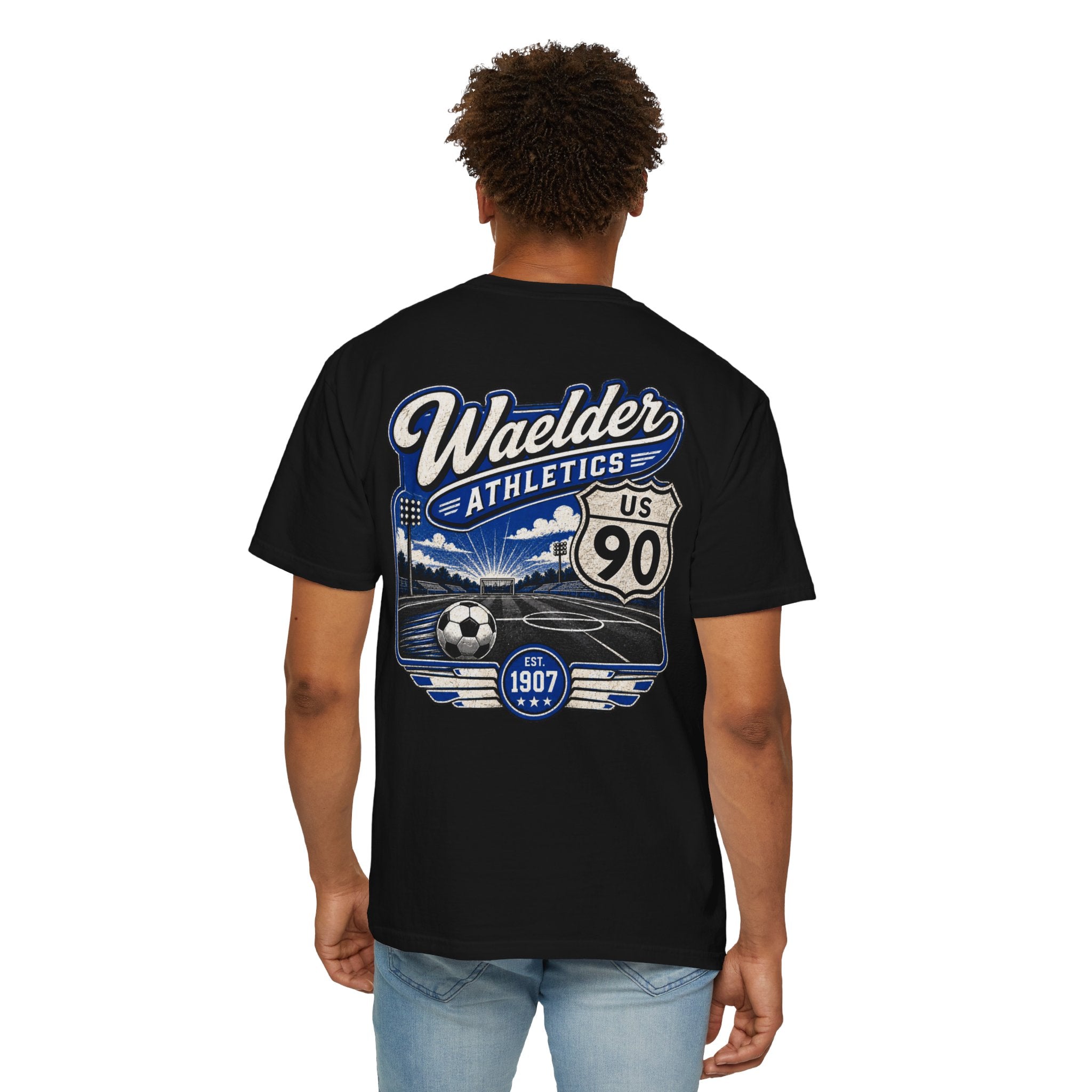 Waelder Route 90 Vintage Athletics T-Shirt | 1907 Collection