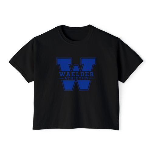 Waelder Athletics Varsity W Women’s Boxy Tee | 1907 Collection
