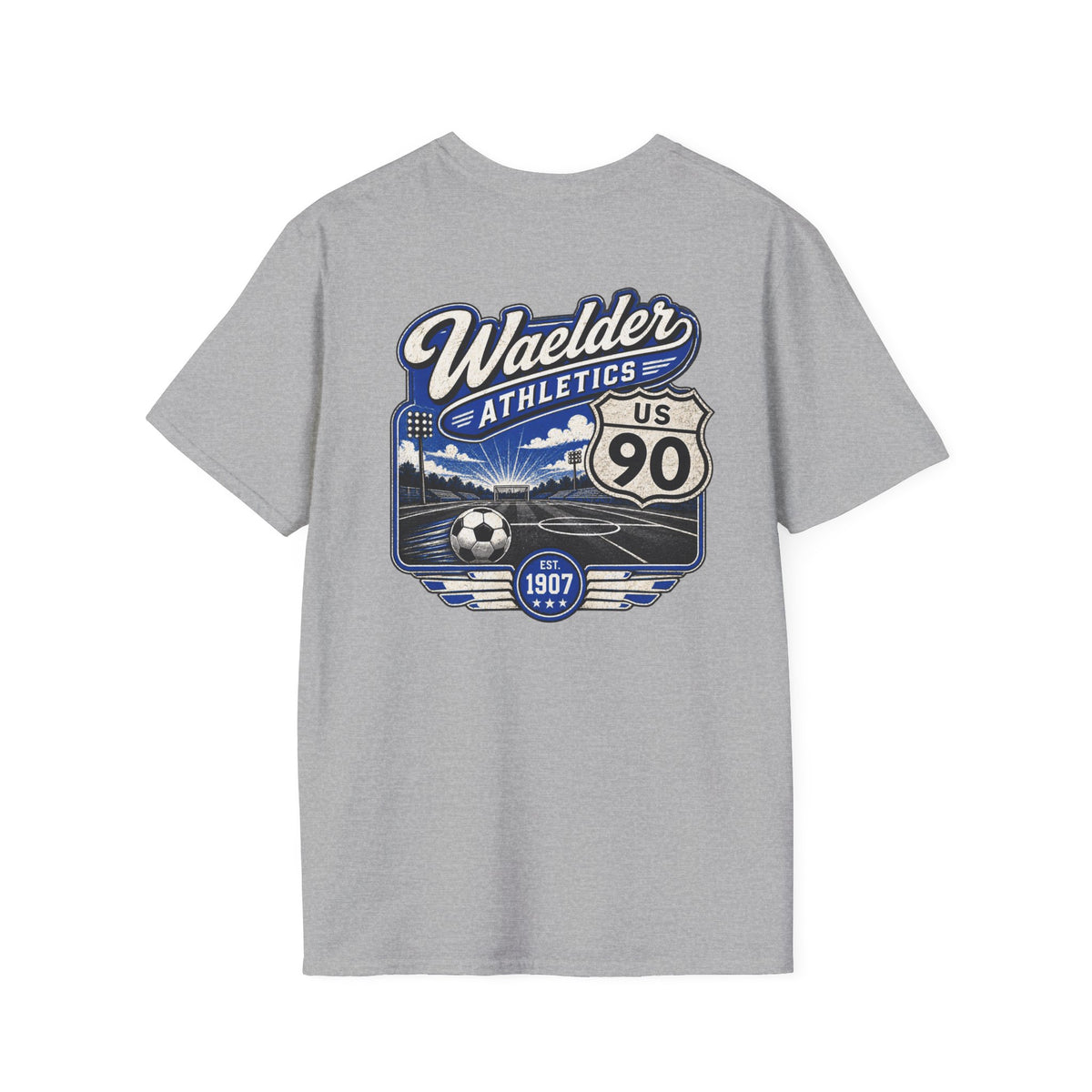 Waelder Route 90 Vintage Athletics T-Shirt | 1907 Collection