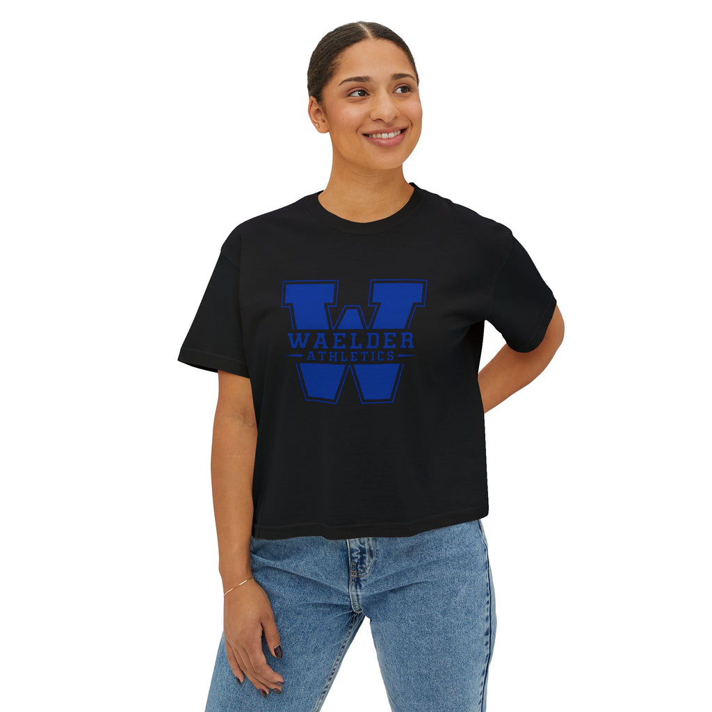 Waelder Athletics Varsity W Women’s Boxy Tee | 1907 Collection