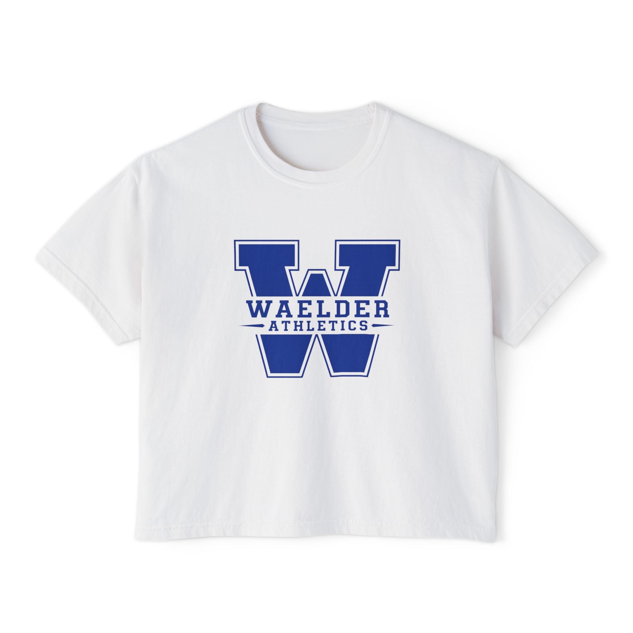 Waelder Athletics Varsity W Women’s Boxy Tee | 1907 Collection